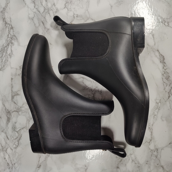 Sam Edelman Tinsley Matte Black Rain Boots Size 7 - Picture 5 of 10